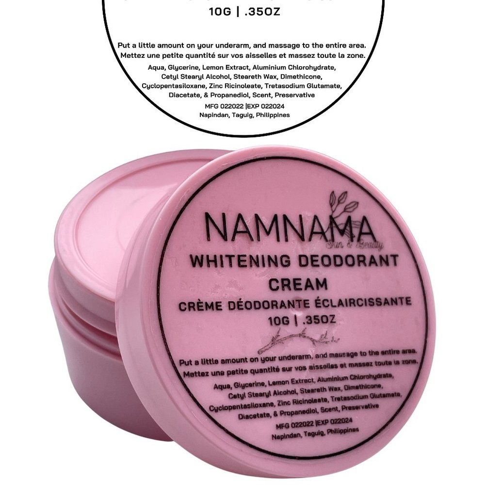 5 x Namnama Whitening Deodorant Cream 10g Antiperspirant Wholesale